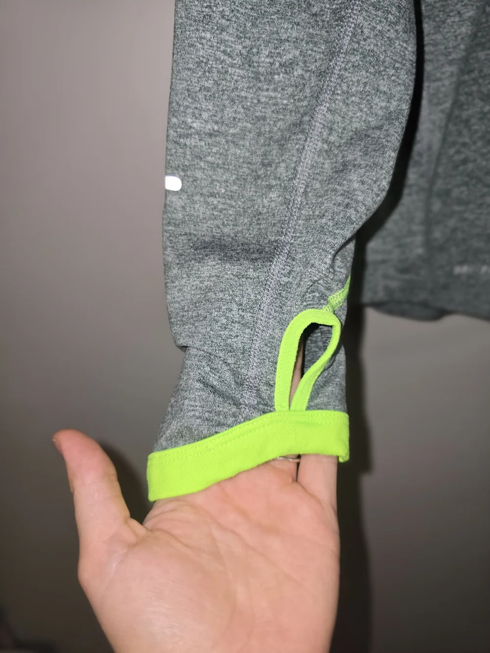 Nike Heather Green Half-Zip Top with Black Leggings Set